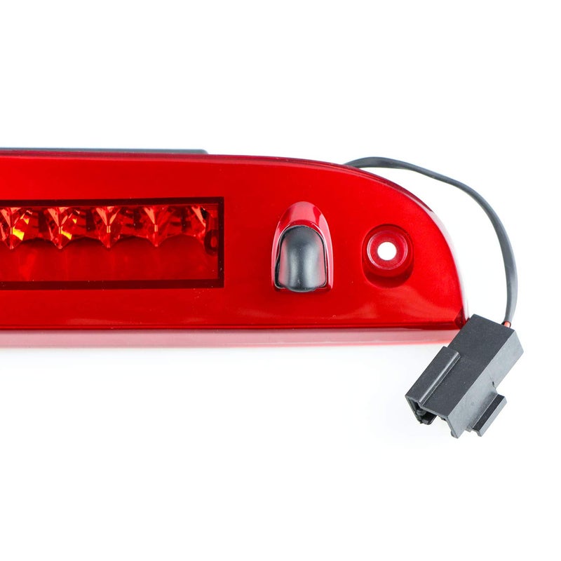 Bomusou Fit for Ford Escape/Mercury Mariner (2008-2012), for Ford Explorer (2002-2012), for Mercury Mountaineer (2002-2010) LED 3rd Brake Light Cargo Light for 8L2Z13A613A (Chrome Housing Red Lens) - Image 3